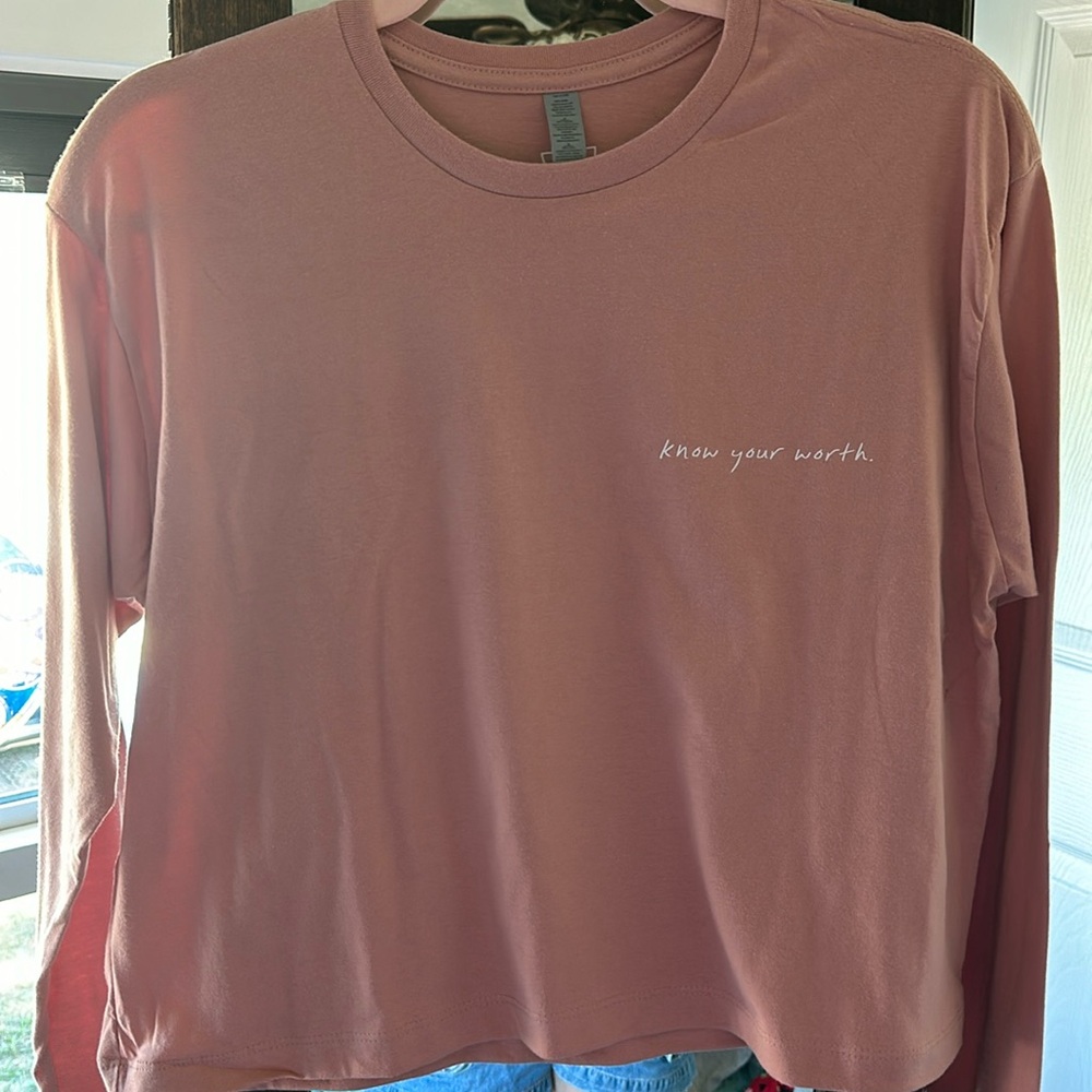 OM & AH LONG SLEEVE TOP💜 new, never worn!